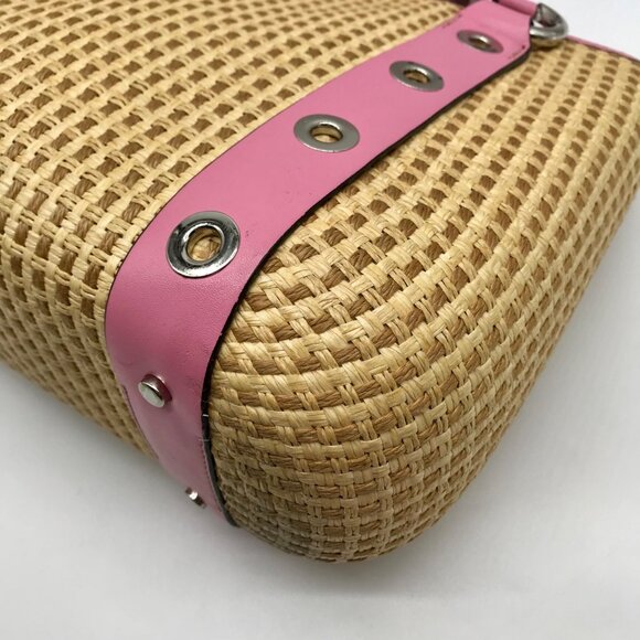 Maxx New York Pink Woven Shoulder Bag - Picture 8 of 11